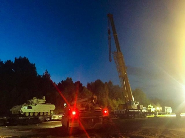 Sustainment community flexes muscle during armor rotation