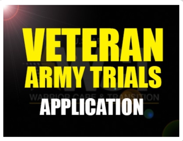Veteran application now available for the 2018 Army Trials