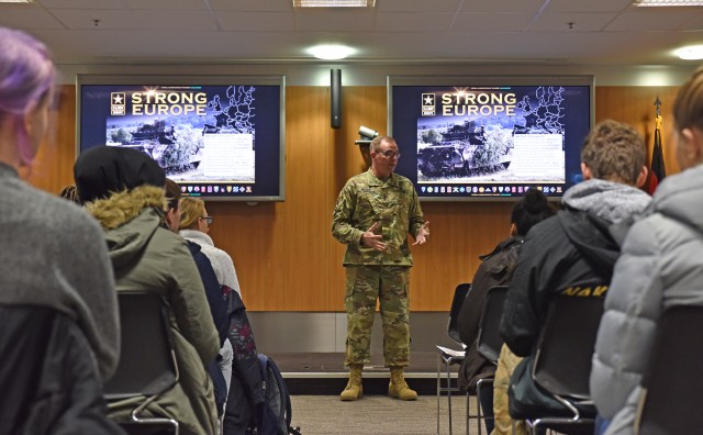 German High Schoolers Visit Installation