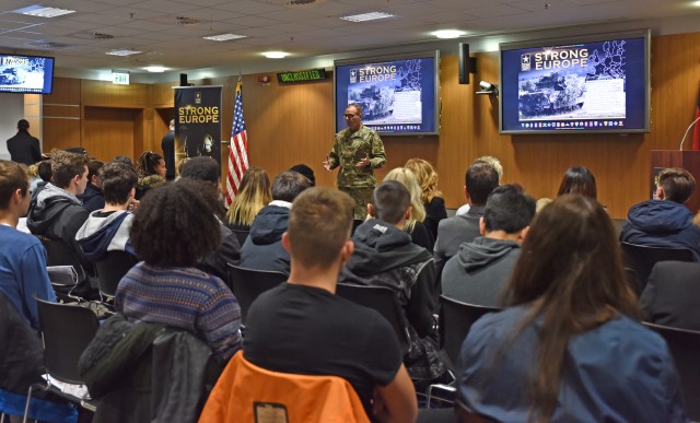 German High Schoolers Visit Installation