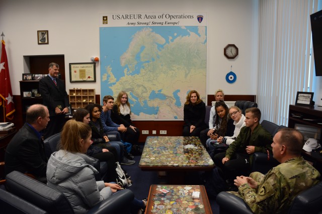 German High Schoolers Visit Installation
