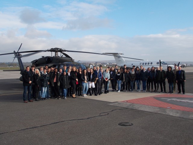 German High Schoolers Visit Installation