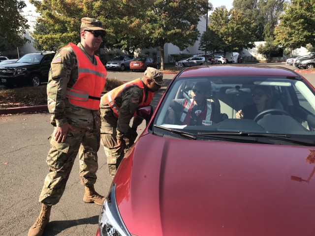 After the wildfire infernos, California Guard plays vital role at traffic checkpoints