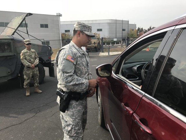 After the wildfire infernos, California Guard plays vital role at traffic checkpoints