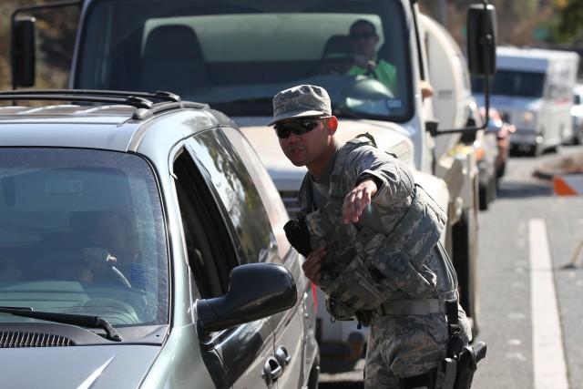 After the wildfire infernos, California Guard plays vital role at traffic checkpoints