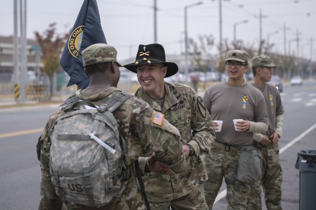 2ABCT honors Korean prisoner of war Chaplain Emil Kapaun with 18.6 mile ruck march
