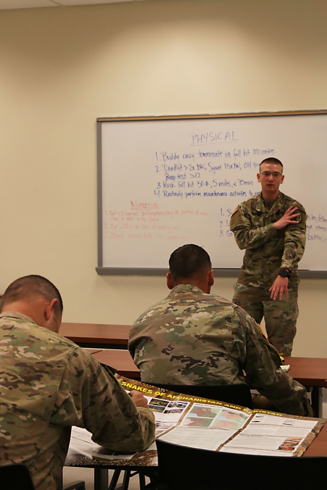 1st SFAB Combat Advisor Teams receive training on physical therapy, mental agility, nutrition to optimize tactical performance