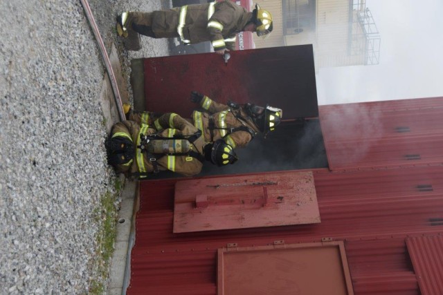Moline officials experience firefighter training at RIA