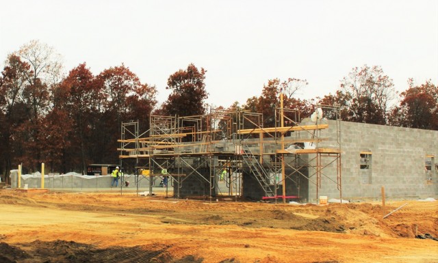 Construction on new Fort McCoy CYS admin, storage building continues