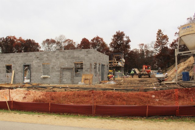 Construction on new Fort McCoy CYS admin, storage building continues