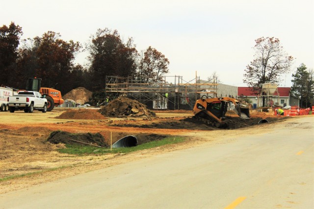 Construction on new Fort McCoy CYS admin, storage building continues