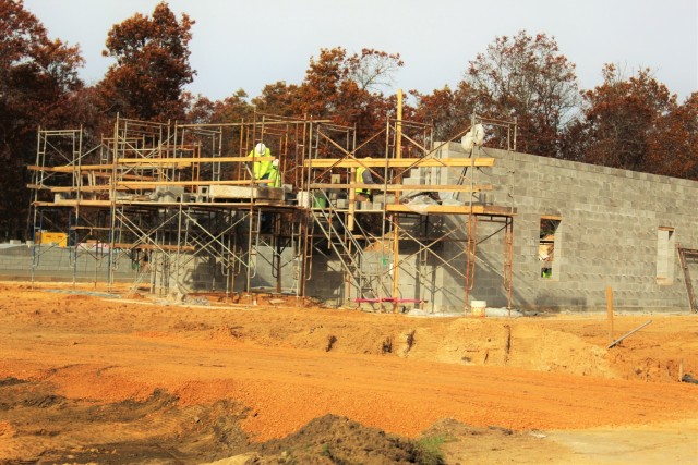 Construction on new Fort McCoy CYS admin, storage building continues