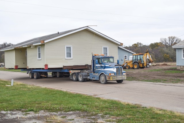 Two more houses from Fort Riley found their way to the Kickapoo Nation and the Kickapoo Housing Authority Nov. 1 as part of an effort called Operation Walking Shield.