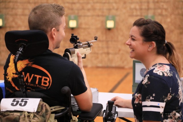 Wounded warrior family members show their support at Pacific Regional Trials 2017