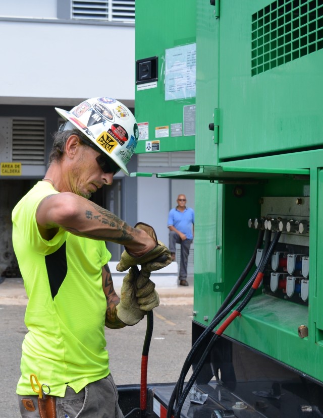Remote Puerto Rico community hospital gets 500th FEMA                generator installed by USACE