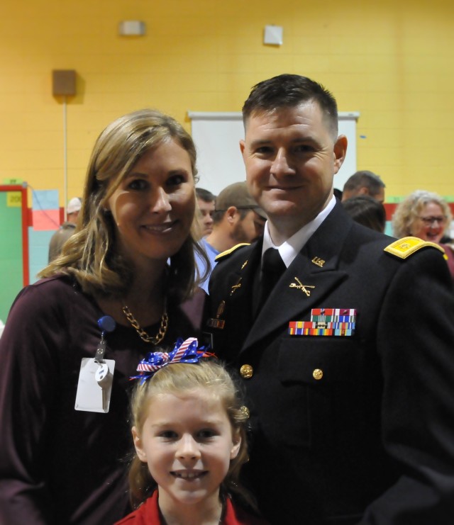 First Army Soldier speaks to students about importance of Veteran's Day