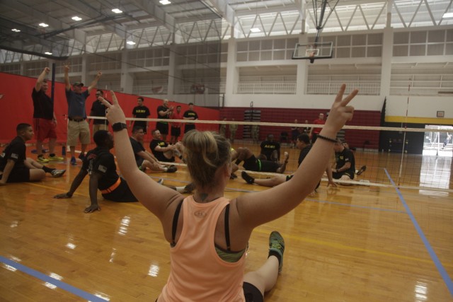 Pacific Regional Trials: Knoerr dominates sitting volleyball practice