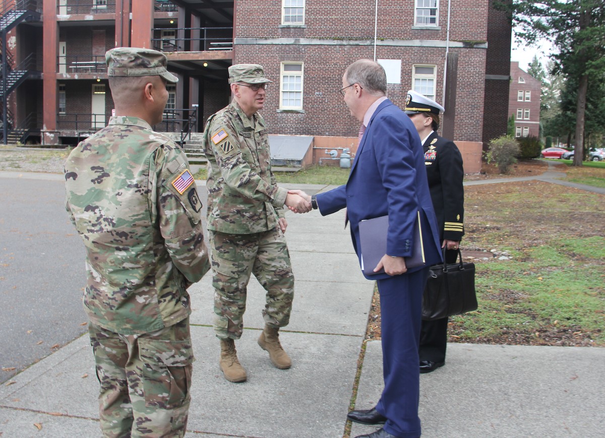 Acting ASD Health Affairs visits medical teams at JBLM Article The