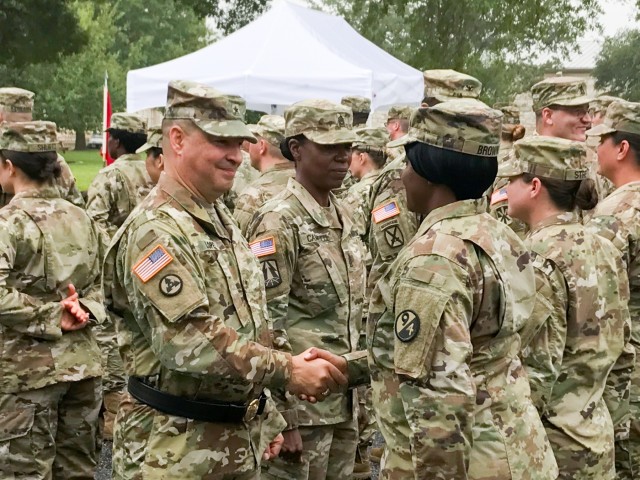 94th Training Division Welcomes 4th Brigade Health Services with Patching Ceremony