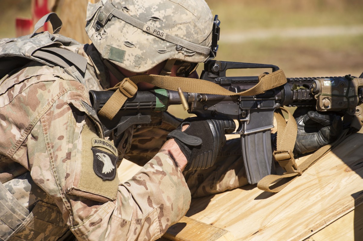 Xviii Airborne Corps Soldiers Dominate During Forscom Marksmanship 