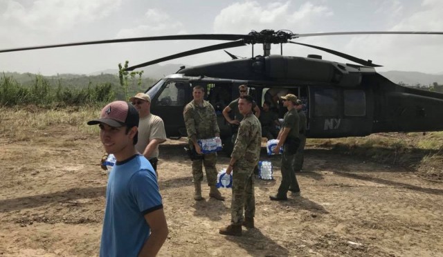 New York Army Guard aviators flew relief supplies and people to support Puerto Rico