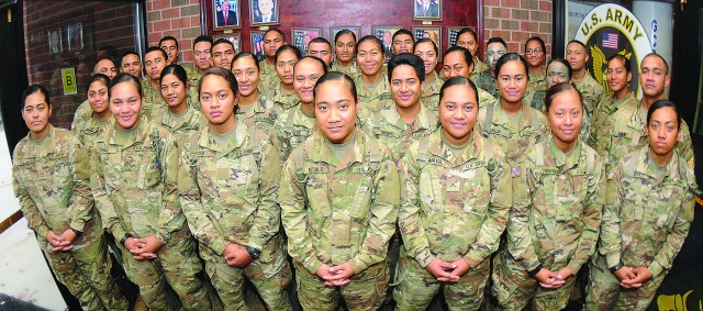 Strength in numbers: extended family of 41 American Samoans training at Fort Lee