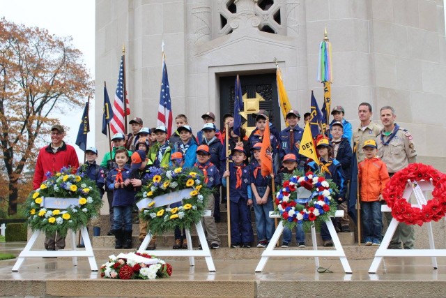 Scouts honor veterans at Flanders Fields ceremony