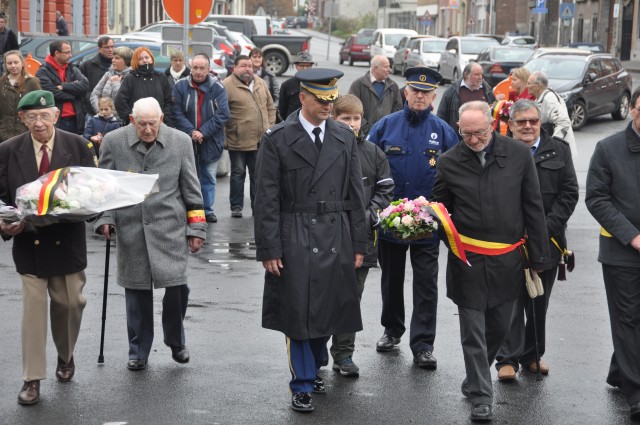 COL Connell attends Armistice Day ceremony in Brugelette