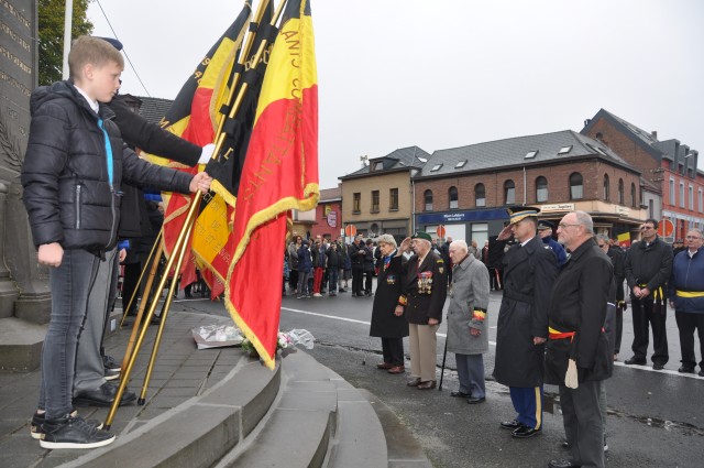 COL Connell attends Armistice Day ceremony in Brugelette