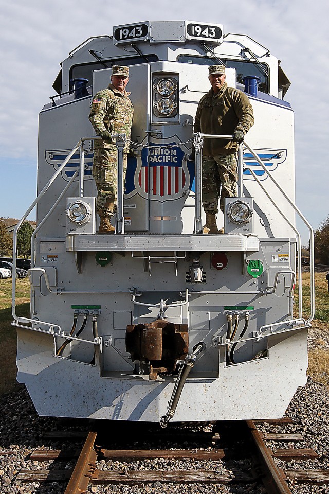 The Union Pacific Railroad honored 1st Infantry Division Soldiers at Fort Riley and celebrated its partnership with the post Nov. 6.