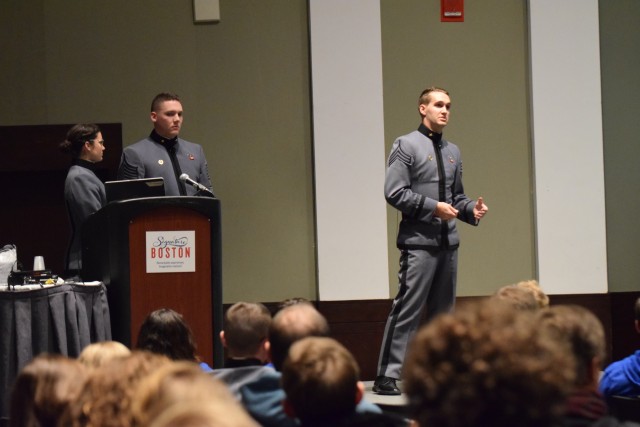 Cadets give presentation in Boston