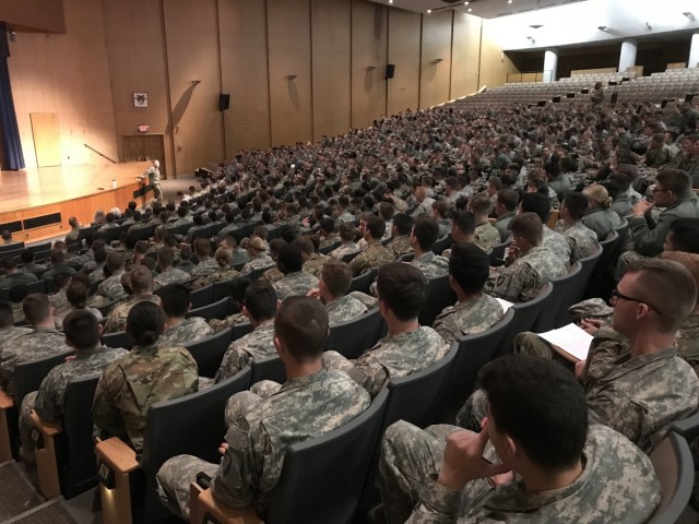 Bonner talks CBRN and EOD with USMA cadets and faculty