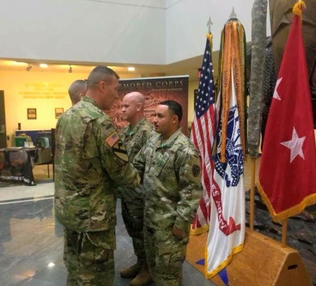 Greeting the III Corps' Command Group