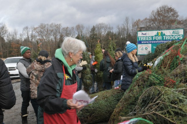 New York National Guard Soldiers help deliver Trees for Troops