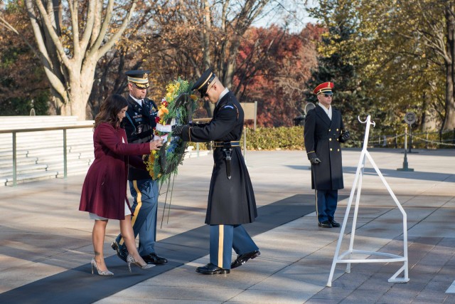 Lt. Col. Willbanks Wreath Laying Ceremony 29 Nov. 2017