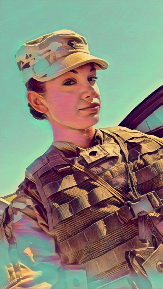 Spc. Courtney Jones: Out front making history --Giving cancer the boot