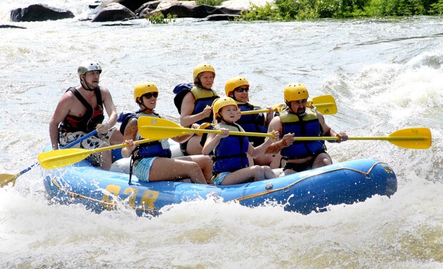 Riding the rapids