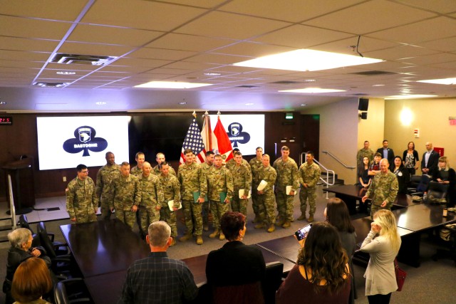 Six Soldiers from 1st Brigade Combat Team, 101st Airborne Division (Air Assault), received the Soldier's Medal