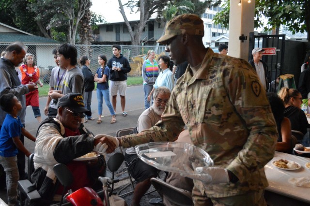 Bronco Brigade serves Thanksgiving to Hawaii community