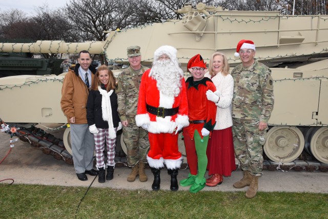 Santa visits the Detroit Arsenal
