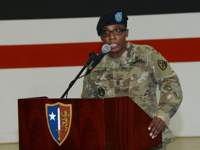 U.S. Army NATO Brigade changes senior enlisted leadership