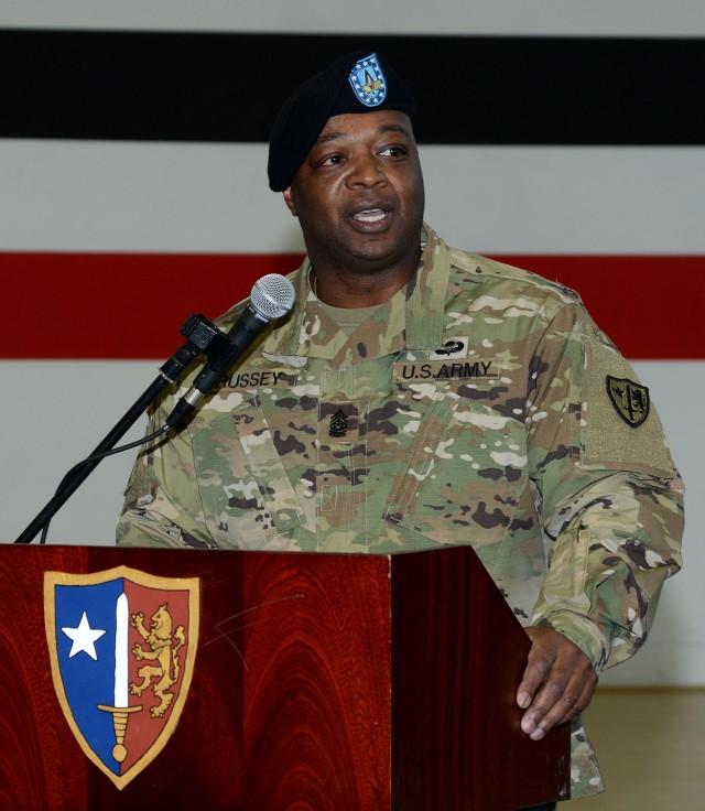 U.S. Army NATO Brigade changes senior enlisted leadership