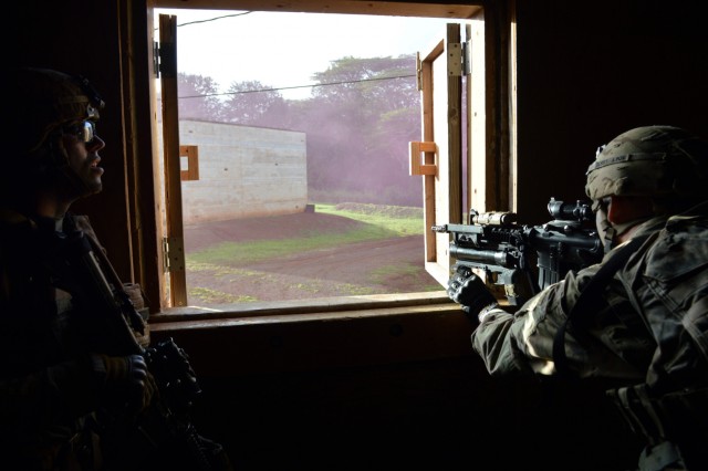 'Cacti' clears the room during squad live fire