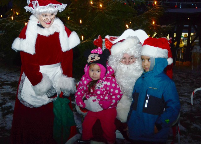 Santa visits Hohenfels' tree lighting ceremony