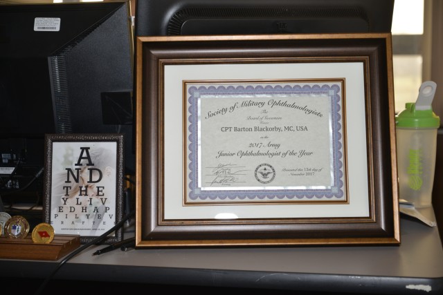 2017 Army Junior Ophthalmologist of the Year