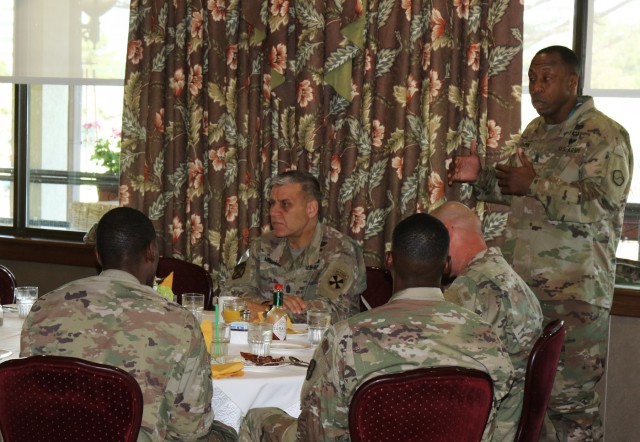 Eighth Army top enlisted leader visits team 19