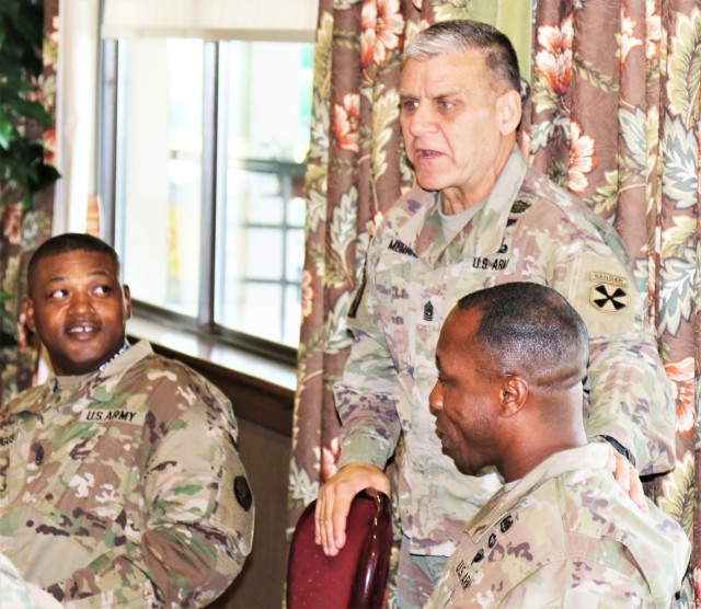 Eighth Army top enlisted leader visits team 19