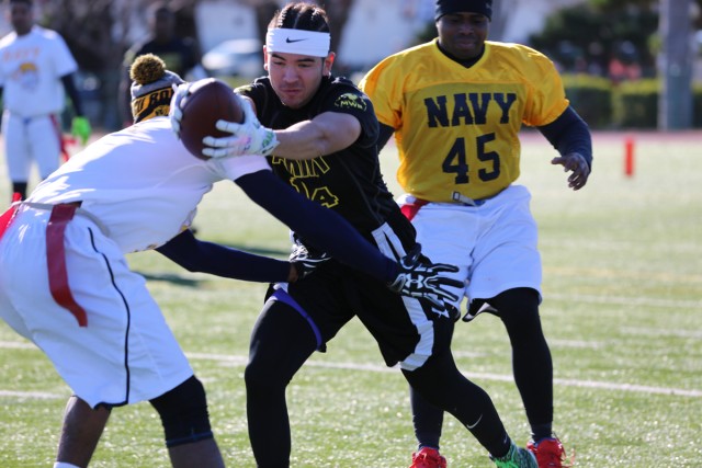 Camp Zama takes another win for annual Army-Navy flag football game