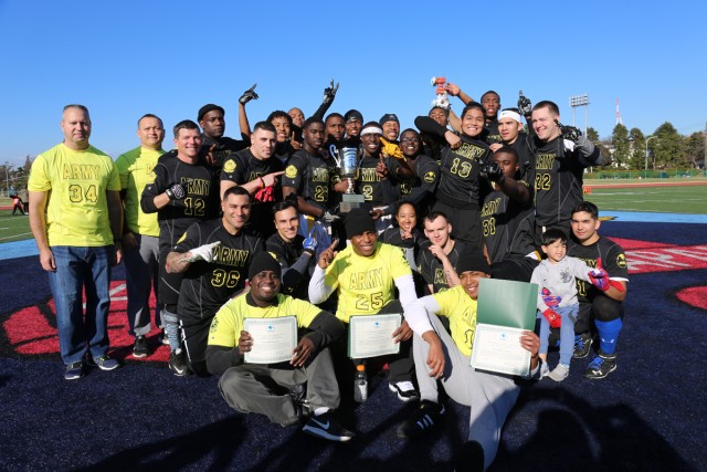 Camp Zama takes another win for annual Army-Navy flag football game