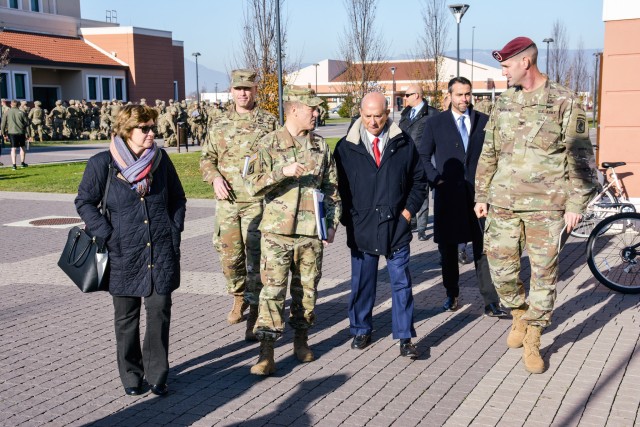 U.S. Ambassador Lewis Eisenberg visits USAG Italy Vicenza Community
